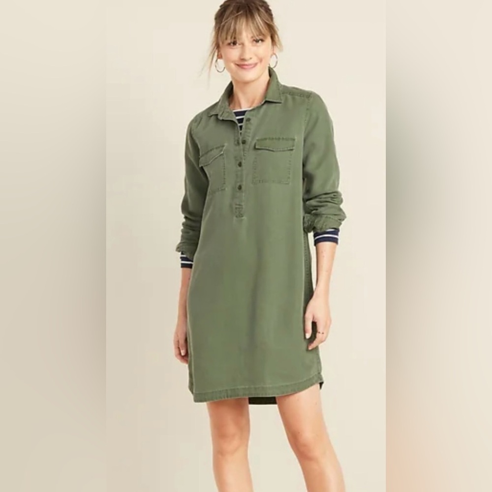 NWOT- Old Navy Utility Shirt Dress